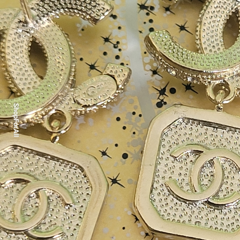 Chanel Gold and Cream Earrings - Picture 10 of 14